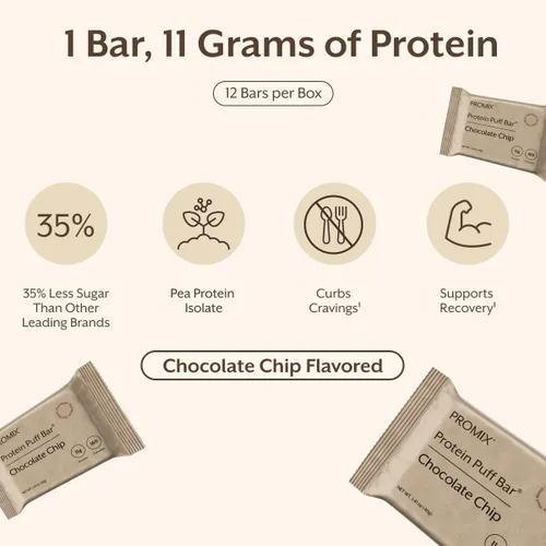 Vista 5 de ProMix Nutrition Barras de mazapán de proteína vegana Alto contenido en proteínas, bajo en calorías, golosina crujiente de malvavisco Kosher