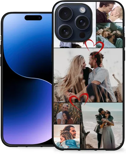 Vista 25 de Funda de teléfono personalizada para Apple iPhone 16, 15, 14, 13, 12, 11 Pro Max Plus Mini XR X XS 8 7+ SE 2022 2020 con imagen, logotipo, texto 01