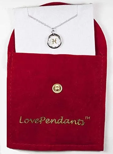 Vista 2 de LovePendants Colgante de pastor alemán con cristal de Swarovski grabado y esmaltado en plata de ley