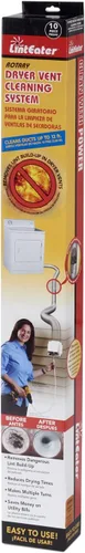 Vista 10 de Gardus RJR601 LintEater Junior Sistema de limpieza de ventilación de secadora rotativa, elimina pelusa, se extiende hasta 3