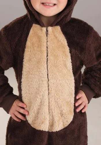Vista 4 de Disfraz de Mono de Oso Pardo para Niño Pequeño Multicolor