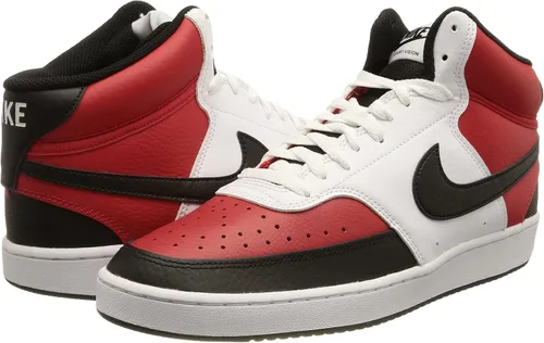 Vista 7 de Nike Court Vision Mid University RojoNegro-Blanco (DM1186 600), RojoBlanco