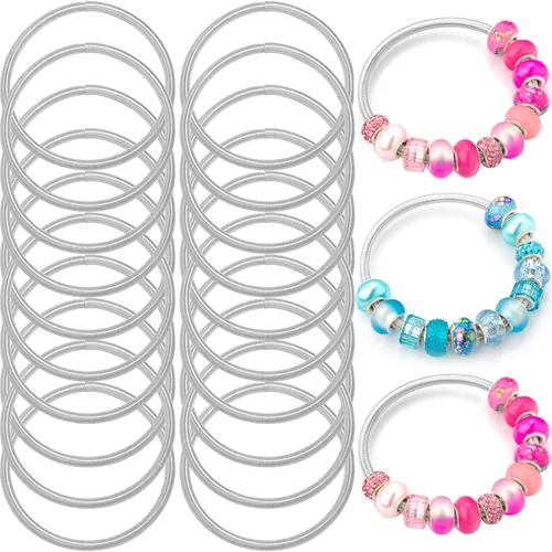 Vista 9 de 10 pulseras de cadena de serpiente con pulsera de 0.118 in ajustable con dije de serpiente con cierre de langosta y corazón, cadena extensora
