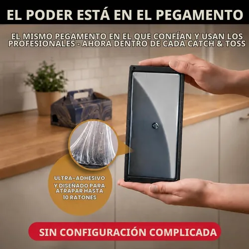 Vista 4 de Catchmaster Catch & Toss - Trampas de pegamento para ratones e insectos sin
