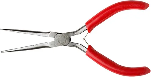Vista 5 de Excel Blades Alicates de punta de aguja de agarre suave, herramienta de precisión de 5.5 pulgadas, ideal para hacer joyas, doblar alambre y trabajar