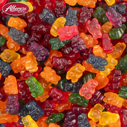 Vista 7 de Albanese World's Best True to Fruit™ - Gomitas de frutas favoritas estadounidenses, bolsa de caramelo de 0.75 onzas (paquete de 200)