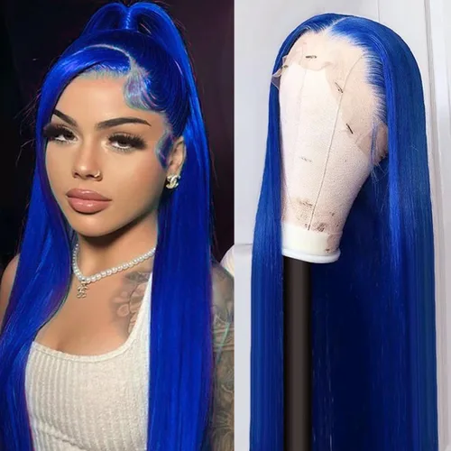 Vista 8 de PANDA ANGEL Peluca de encaje frontal de jengibre de cabello humano 13x4 lacio, naranja jengibre, frontal de encaje HD transparente sin pegamento