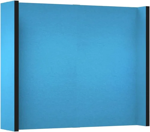 Vista 14 de EverPanel - Kit de pared modular de 7 x 7 pies, color azul oscuro SoundSorb con ribete negro, divisor de habitación, paneles de pared entrelazados