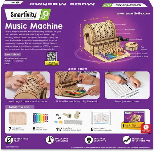 Vista 8 de Smartivity Máquina de música DIY de juguete para niños de 8 a 14 años