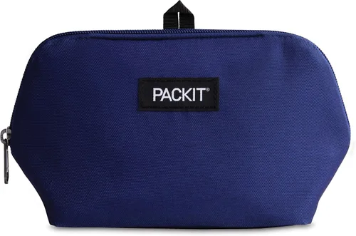 Vista 14 de PackIt Bolsa de aperitivos congelable, negra, fabricada con tecnología EcoFreeze plegable, reutilizable, cierre de cremallera que se bloquea en aire