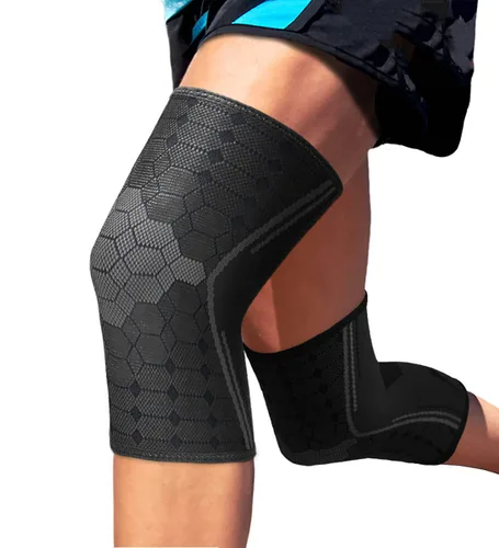 Vista 10 de Sparthos - Rodilleras de compresión (par) – Soporte para deportes, correr, alivio del dolor en las articulaciones – Rodillera para hombres y mujeres