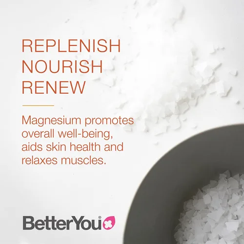 Vista 6 de BetterYou Magnesium Revive Bath Flakes - Sales de baño con magnesio - Pomelo energizante y eucalipto - Calmante muscular y salud de la piel - 1.6
