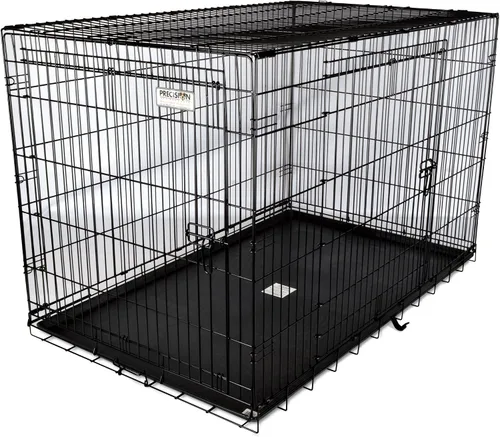 Vista 2 de Jaula grande con doble abertura Precision Pet, negra, Negro