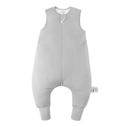 Vista 9 de BubblePanda - Saco de dormir para niños pequeños hecho de rayón de bambú con pies 1.0 tog, saco de dormir transpirable 6-12 meses, manta portátil