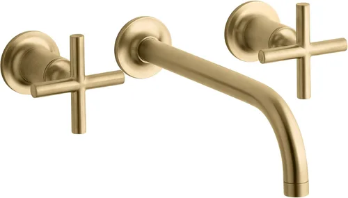 Vista 14 de Kohler T14413-4-BGD Purist - Grifo de pared para lavabo Negro mate