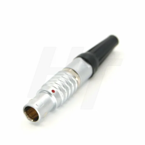 Vista 5 de HangTon FHG.0B - Conector de alimentación de ángulo recto de 2 pines, enchufe circular de cable macho para ARRI, monitor de cámara, batería EVF