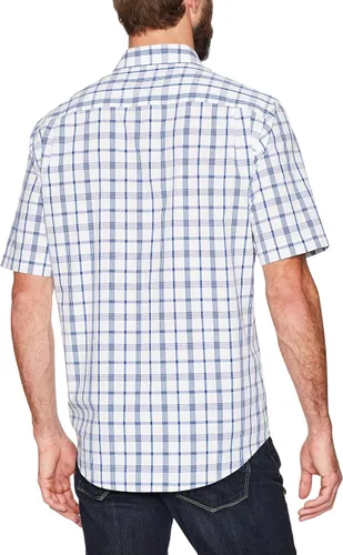 Vista 4 de Tienda Essentials - Camisa de popelina de manga corta de ajuste regular para hombre