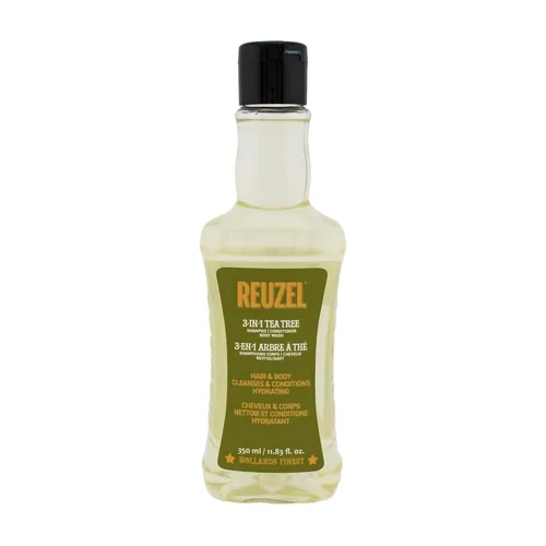 Vista 3 de Reuzel Champú de árbol de té 3 en 1, limpia el cabello y el cuerpo, 33.81 onzas Jabón vegano 3 en 1 para cabello, cuero cabelludo y cuerpo