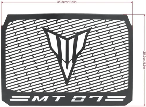 Vista 6 de Protector de radiadores para motocicleta para Yamaha y MAHA MT07 MT-07 MT 07 FZ-07 FZ-07 FZ07 2017 2018 2019 2020 2021 2022 2023