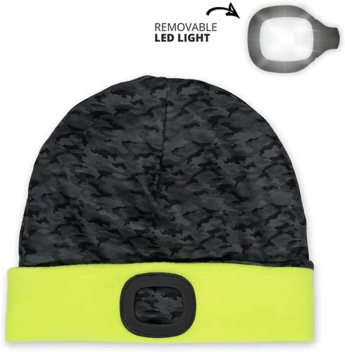 Vista 24 de Gone For a Run Gorros y diademas reversibles con forro polar LED para correr 3 modos de luz