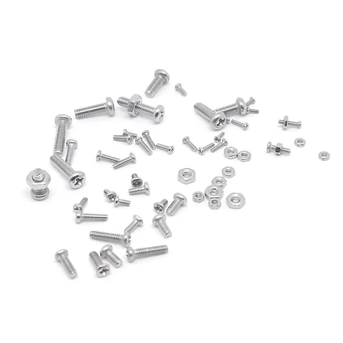 Vista 4 de Métrico M1 M1.2 M1.4 M1.6 M2 M2.5 304 Acero Inoxidable Phillips Cabeza de Sartén Tornillos de Máquina Pequeños Tuercas Kit de Surtido M1 M1.2 M1.4