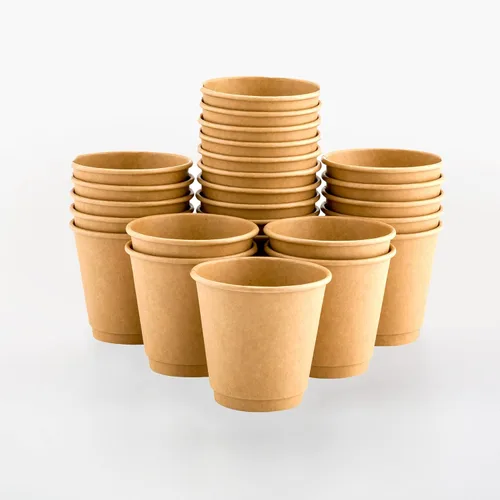 Vista 15 de Restaurantware Tazas de café de papel de 4 onzas, 25 tazas de papel desechables de doble pared, a prueba de fugas, reciclables, tazas calientes