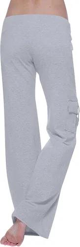Vista 4 de Pantalones de yoga con corte de bota para mujer, con bolsillos de carga, elásticos, pantalones palazzo, pantalones largos y anchos para entrenamiento