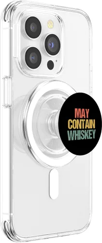 Vista 3 de May Contain Whisky - Divertido whisky de bourbon borracho PopSockets MagSafe PopGrip para iPhone