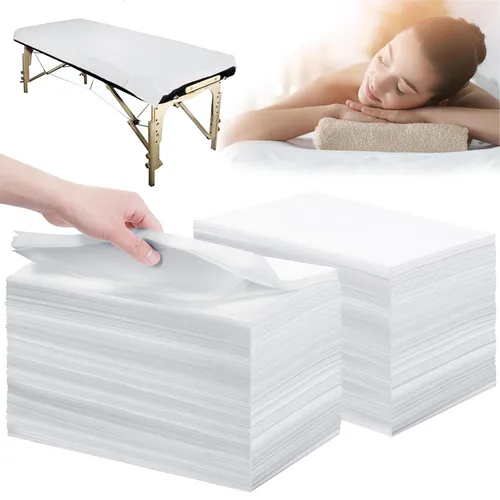 Vista 12 de Sábanas desechables 100 piezas 31" x 71" Sábanas para mesa de masaje de tela no tejida Funda para cama de SPA transpirable para masaje, belleza