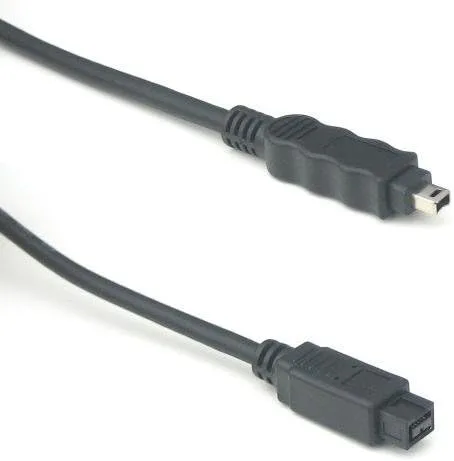 Vista 2 de RiteAV - Cable Firewire de 4 pines a 9 pines - 6 pies.
