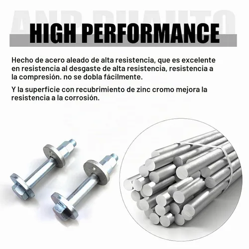 Vista 2 de 6508486AA Kit de pernos de alineación de eslabones de dedo trasero, pernos de inclinación traseros para Dodge Avenger Caliber Durango Journey
