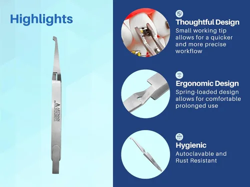 Vista 3 de ARTMAN INSTRUMENTS Orthodontic Instruments - Pinzas de soporte para ortodoncia Alicates de acero inoxidable por Orthodontic Instruments (1)