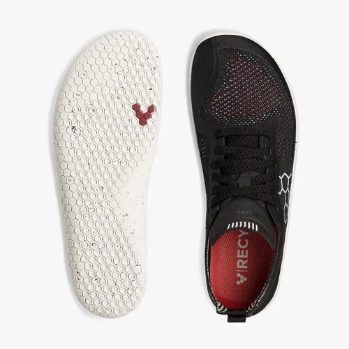 Vista 2 de Vivobarefoot Geo Racer Knit, tenis veganos ultraligeros para mujer con suela descalza
