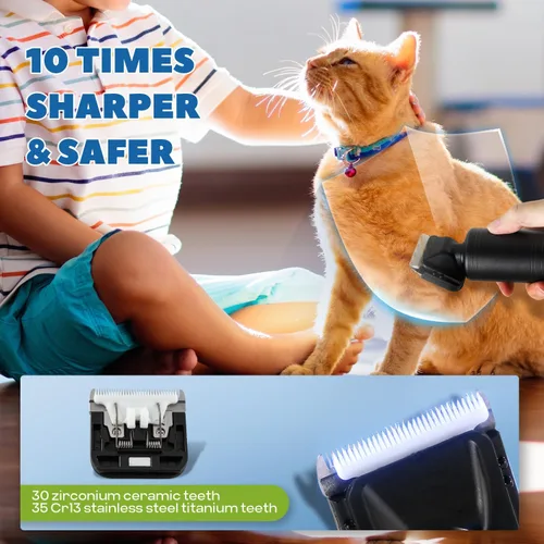 Vista 11 de Cortapelos de aseo para mascotas de 300 W