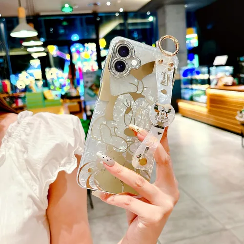 Vista 8 de Funda para Galaxy A07 con soporte para muñeca, ultra delgada, patrón de animales IMD a prueba de golpes, protección para Samsung Galaxy A07 4G