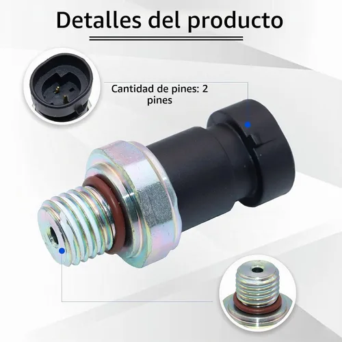 Vista 2 de Interruptor de sensor de presión de aceite Unidad de envío D1843A 12635957 Compatible con Chevy Colorado Equinox Trailblazer Malibu Impala GMC Envoy