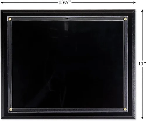 Vista 2 de Placa de premio de certificado de papelería fina Negro