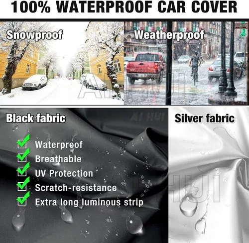 Vista 2 de Funda impermeable para automóvil, compatible con Toyota Supra MK5 (2020-2023), funda impermeable para todo tipo de clima, cubierta exterior completa