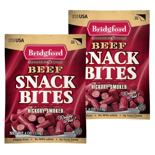 Vista 36 de Bridgford Bocadillos de carne de res de 4 onzas, paquete de 3 – Snacks listos para comer para aperitivos sobre la marcha – Snacks de carne sin