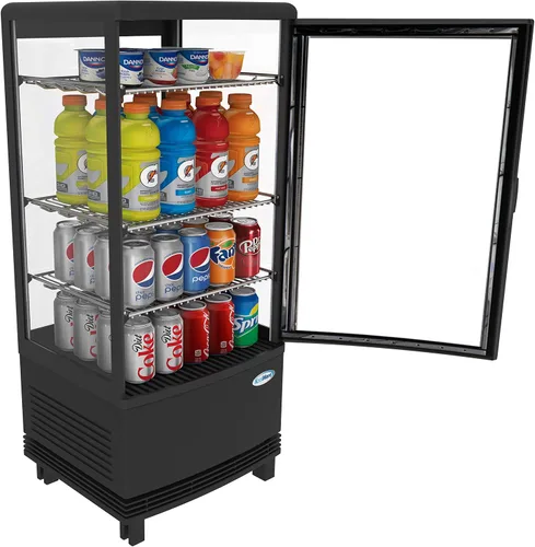 Vista 4 de KoolMore Refrigerador de pantalla CDCU-3C-BK, negro, 3 pies cúbicos