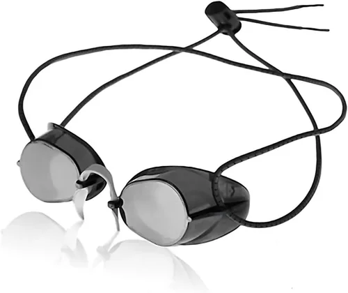 Vista 24 de Sporti Gafas de natación unisex para adultos, antiempañamiento sueco/sueco premium/sueco espejo + correa elástica