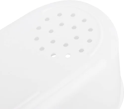 Vista 3 de MUKCHAP Paquete de 12 macetas rectangulares blancas de 9 x 3.5 x 3.2 pulgadas, maceta rectangular de plástico con bandeja y agujeros de drenaje