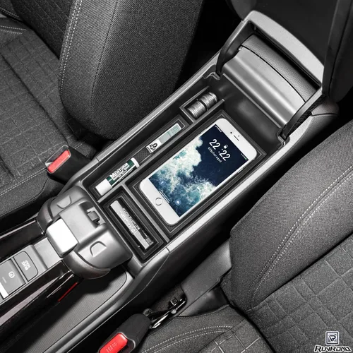 Vista 5 de RUNROAD Bandeja organizadora de consola central compatible con Honda HR-V 2023 2024 2025 2026 Accesorios HRV 2023, 2024, 2025 2026, organizador