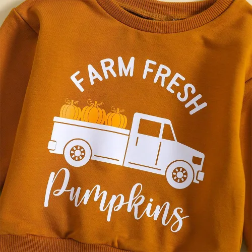 Vista 2 de Camiseta de Halloween para bebé, niño, niña, sudadera de manga larga, suéter de cuello redondo, ropa de otoño