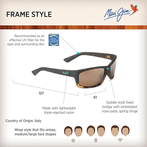 Vista 6 de Maui Jim Kanaio Coast - Gafas de sol polarizadas para hombre y mujer