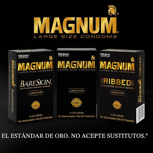 Vista 5 de TROJAN Preservativos Magnum Lubricados XL Tamaño Grande - 12