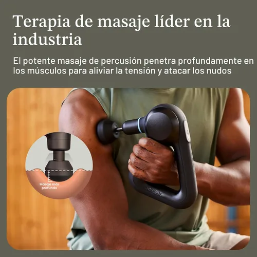 Vista 3 de TheraGun Therabody Prime (5ª generación) - Pistola de masaje de terapia de percusión de tejido profundo, habilitada para Bluetooth, masajeador