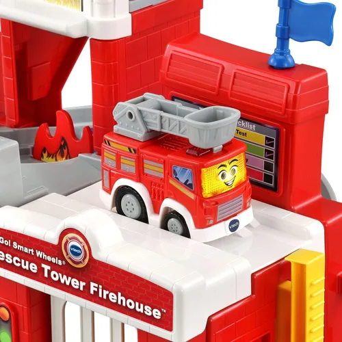 Vista 6 de VTech Go! Go! Smart Wheels Torre de Rescate Estación de Bomberos