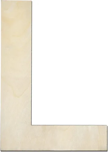 Vista 24 de Letra de madera A de 12 pulgadas de grosor, letra de madera grande sin terminar de 1/4 de pulgada de grosor para decoración de pared del hogar Letra
