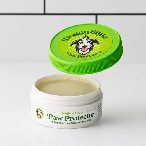 Vista 6 de Doggy Style Bálsamo de patas para perros, cera natural segura para lamer patas para patas secas y agrietadas, hidratante para almohadillas, nariz